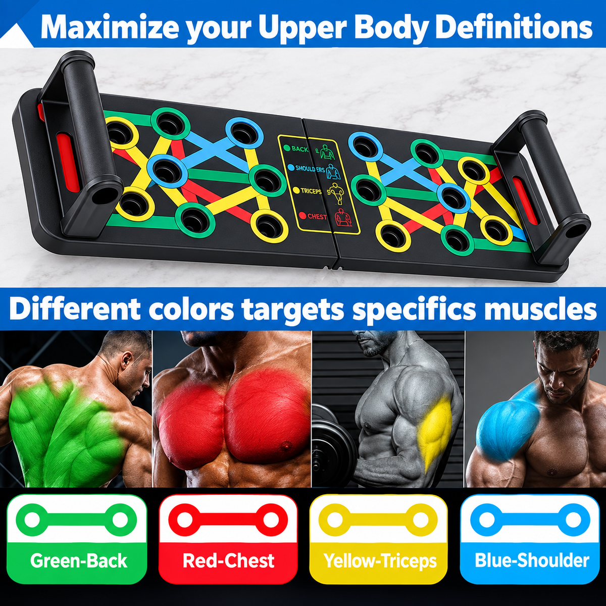 15-in-1 Pushup Board for Men & Women