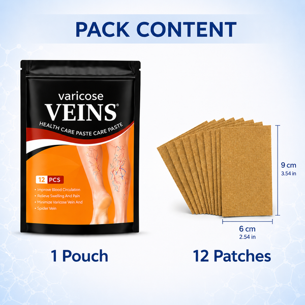 varicose veins Patch,  High-quality Sheet Material ,Set Of 12 Patches