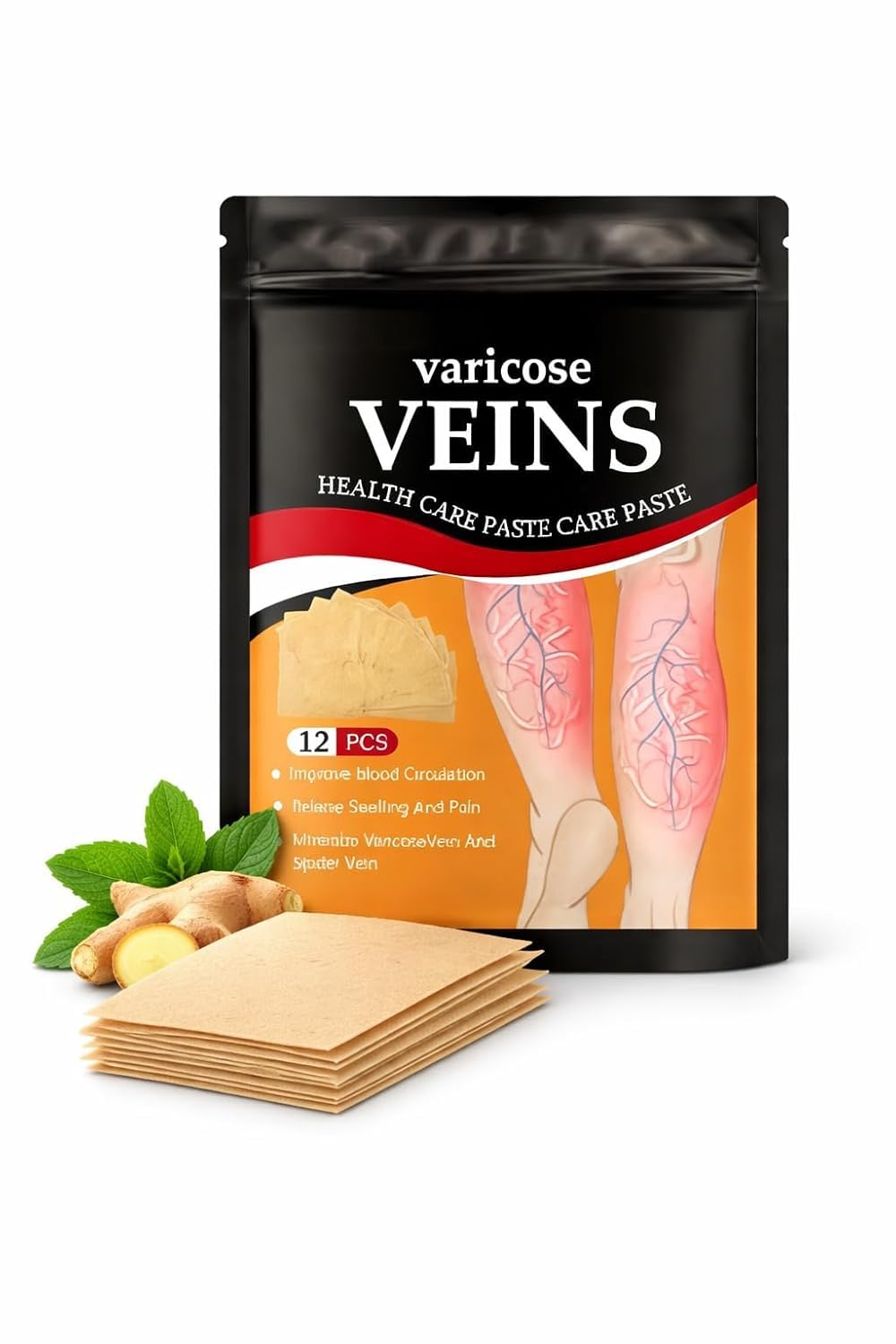 varicose veins Patch,  High-quality Sheet Material ,Set Of 12 Patches